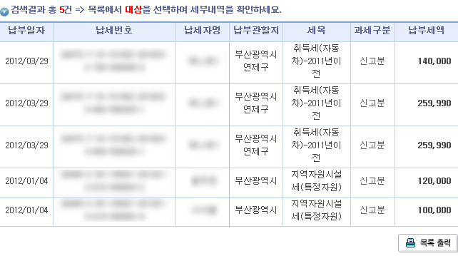 자동차세 납부 확인서 발급 및 조회 방법