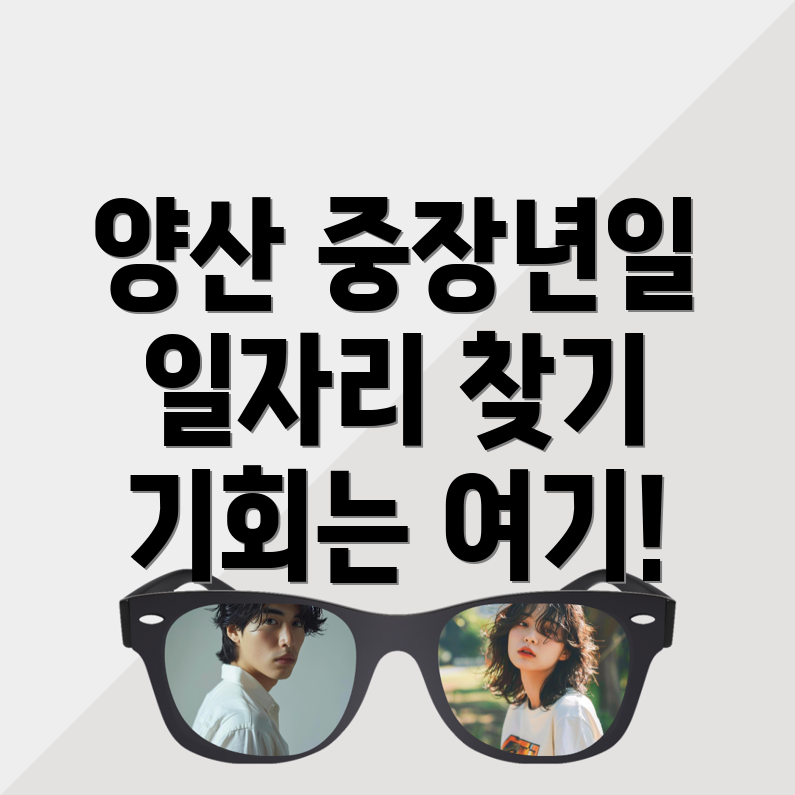 노인 중장년 일자리