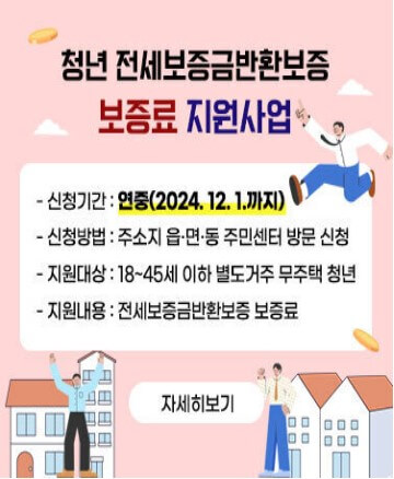 여수시 청년전세보증금반환 보증료 지원사업