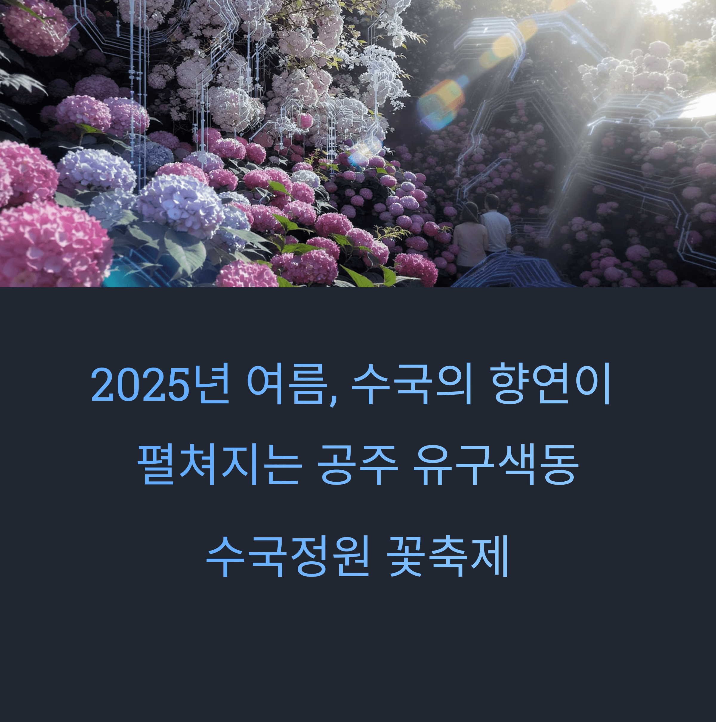 공주 유구 색동수국정원꽃축제 일정 일정 입장료 할인