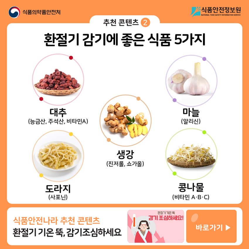 감기예방식품