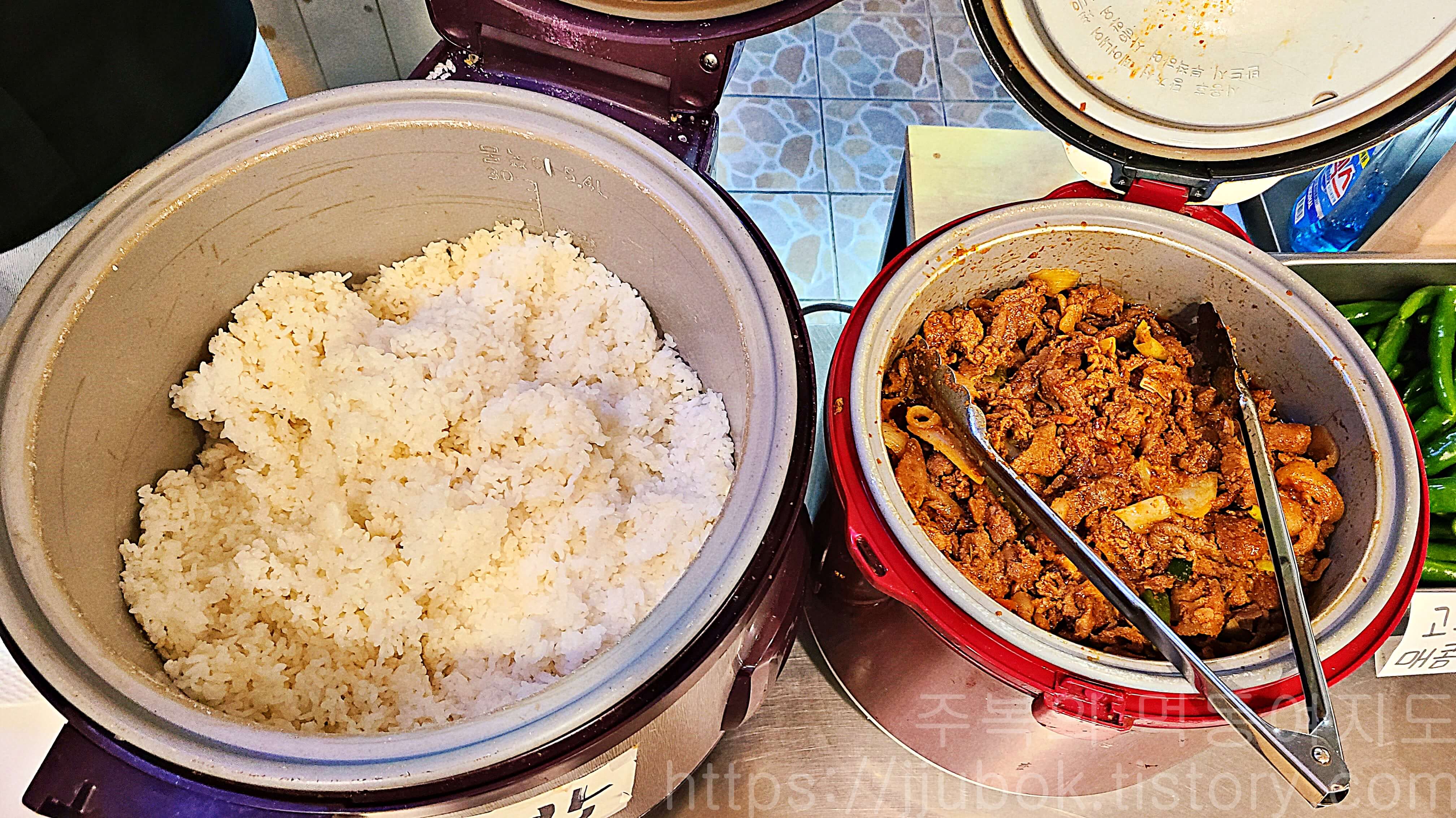 민들레-맛있는밥집-배식-메뉴