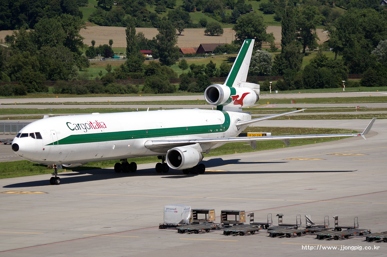 Cargoitalia 2G MRR EI-UPE MD-11 McDonnell Douglas MD-11F MD11 취리히 - 클로텐 Zurich - Kloten ZRH LSZH