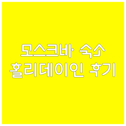 러시아 모스크바 여행 숙소 Holid