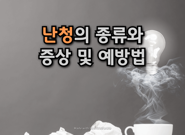  난청 종류와 증상 및 예방법 (2024)