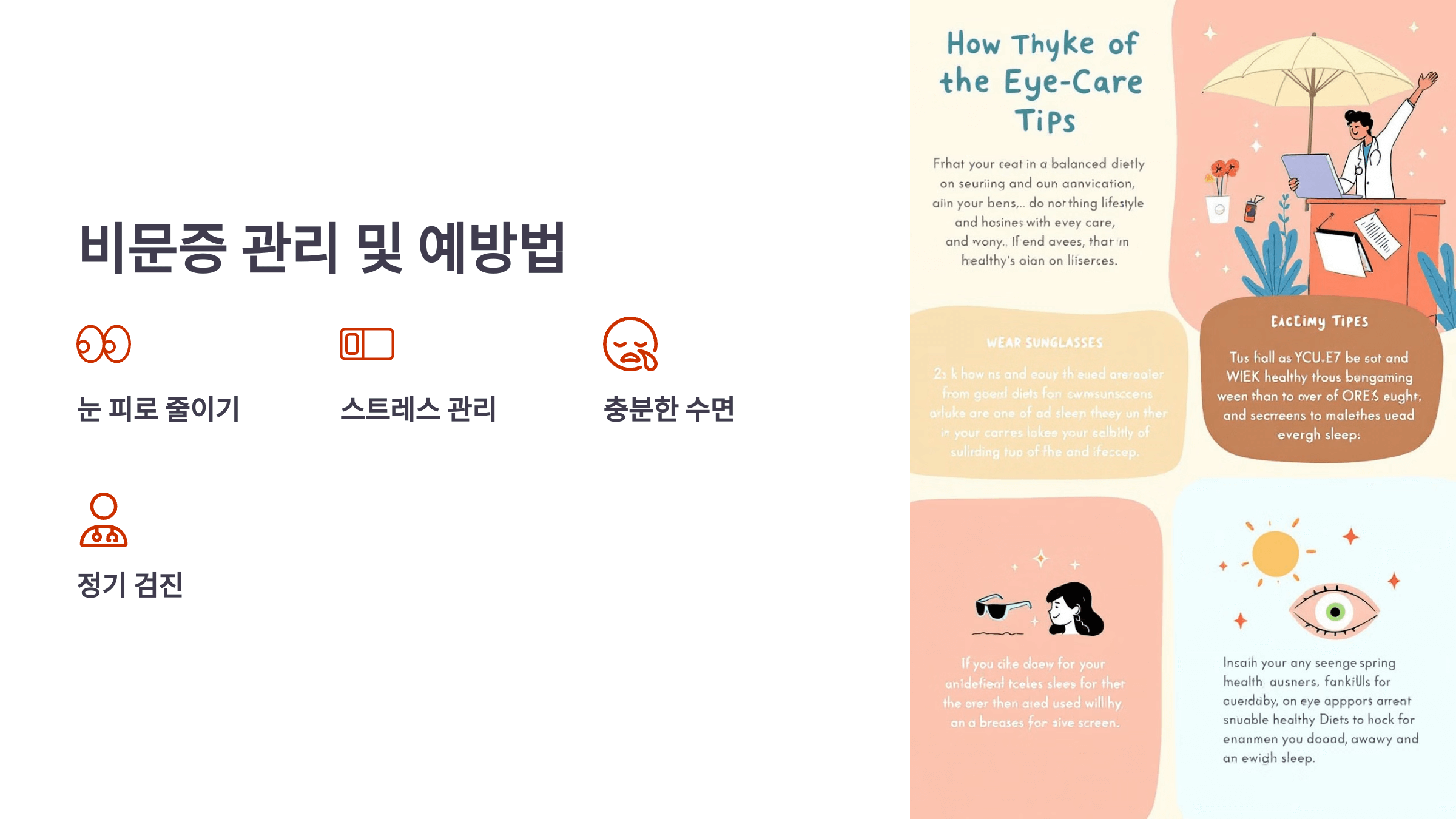 비문증과 관련된 사진입니다.