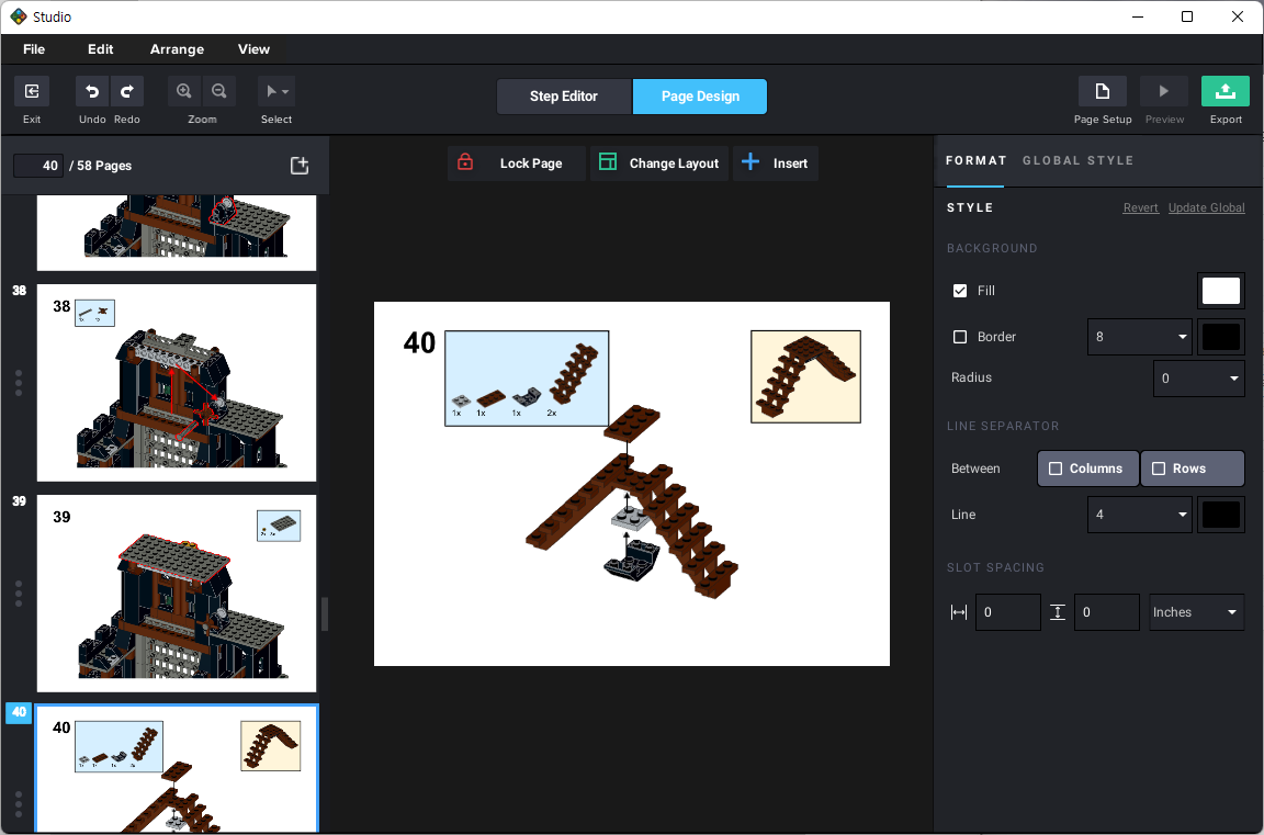 9747 타워 탈출 조립설명서 - 40쪽 버퍼 처리