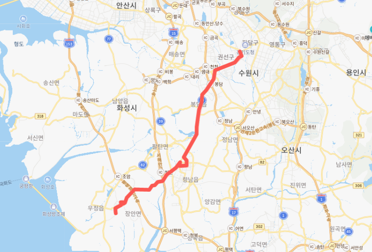  [직행좌석]수원, 화성 9802번버스 노선, 시간표 : 수원역, 장안대, 조암터미널