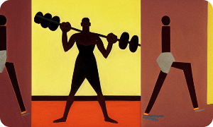 역기를 들어 올리는 사람&#44; 신체 능력을 나타냄
Person lifting weights&#44; representing physical ability