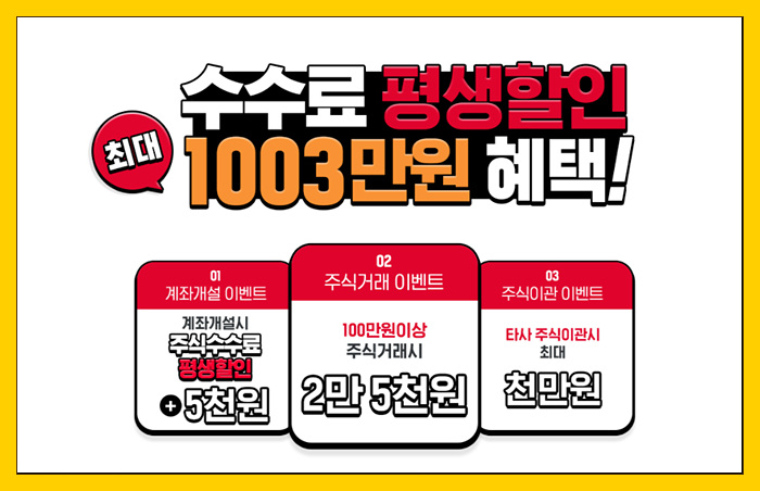  SK증권 비대면 계좌 개설 수수료 평생할인 이벤트