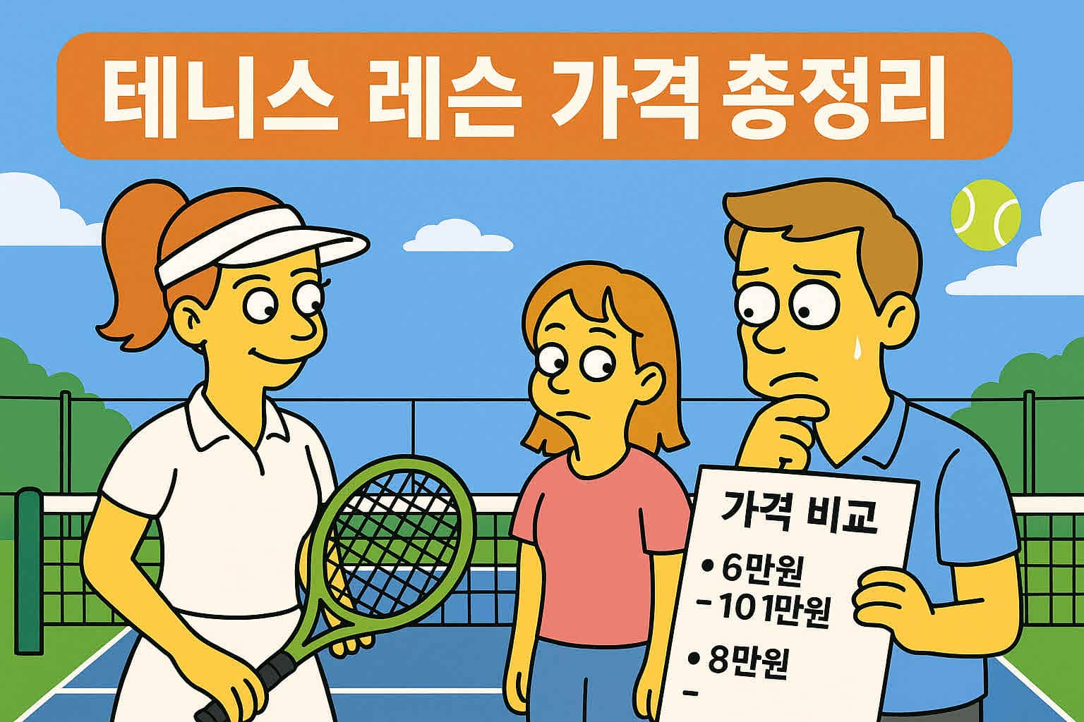 테니스 레슨 가격 비교 – 개인 레슨부터 그룹, 클리닉까지 완전 정리!