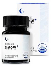 슬룸 하루수면 숙면 수면 건강기능식품 감태 추출물 800mg&#44; 30정&#44; 1개