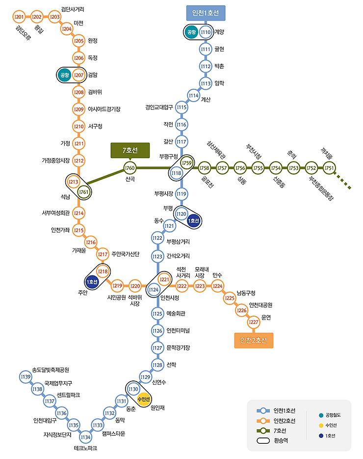 인천-지하철-노선도