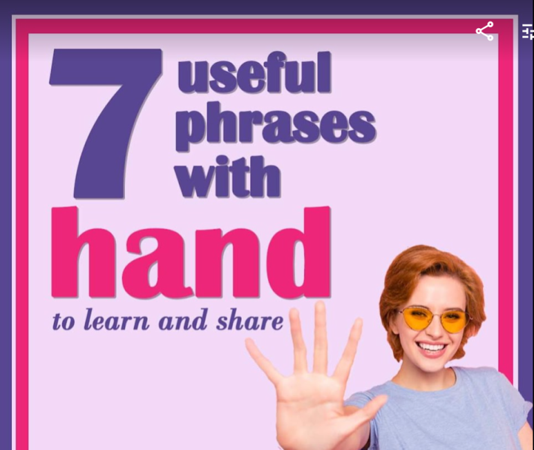  [영어]  손(hand)과 관련된 영어표현