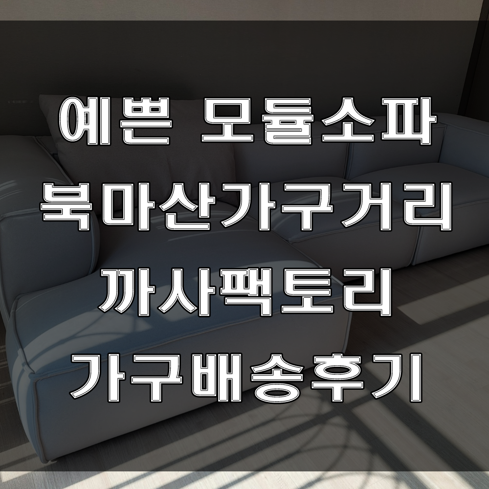  마산 소파 추천!! 예쁜 패브릭 리베로 모듈 소파를 만나보세요 ( feat : 가음동 꿈에그린 아파트 가구배송후기)