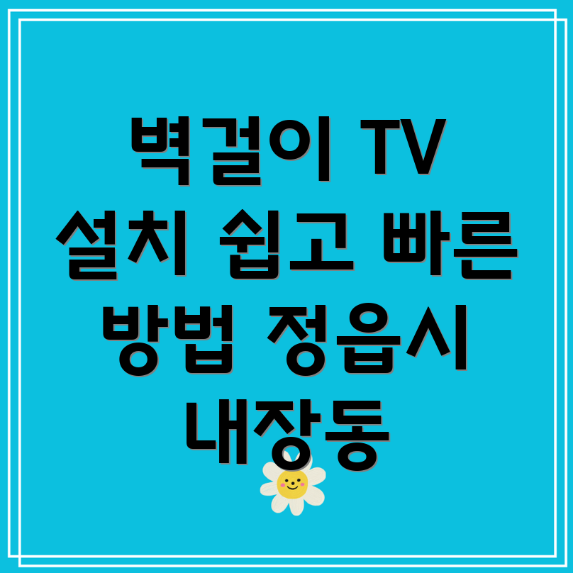 벽걸이 TV 설치