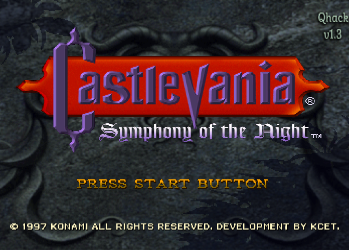  플스 / PS - 캐슬바니아 밤의 교향곡 퀄리티 개조롬 (Castlevania Symphony of the Night Quality Hack Version 1.3)
