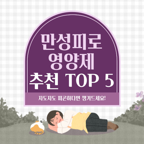 만성피로-영양제-추천-TOP5