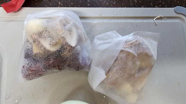 닭백숙 육수재료들