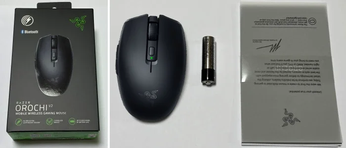 레이저 오로치 V2 마우스의 제품 구성
