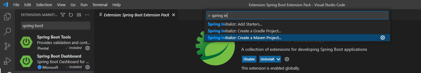 VS code 로 Spring Boot 시작하기 - Visual Studio code로 Spring Boot 시작하기 - 3. Spring Boot 실행 VS code 로 Spring Boot 시작하기 - Visual Studio code로 Spring Boot 시작하기 - 3. Spring Boot 실행