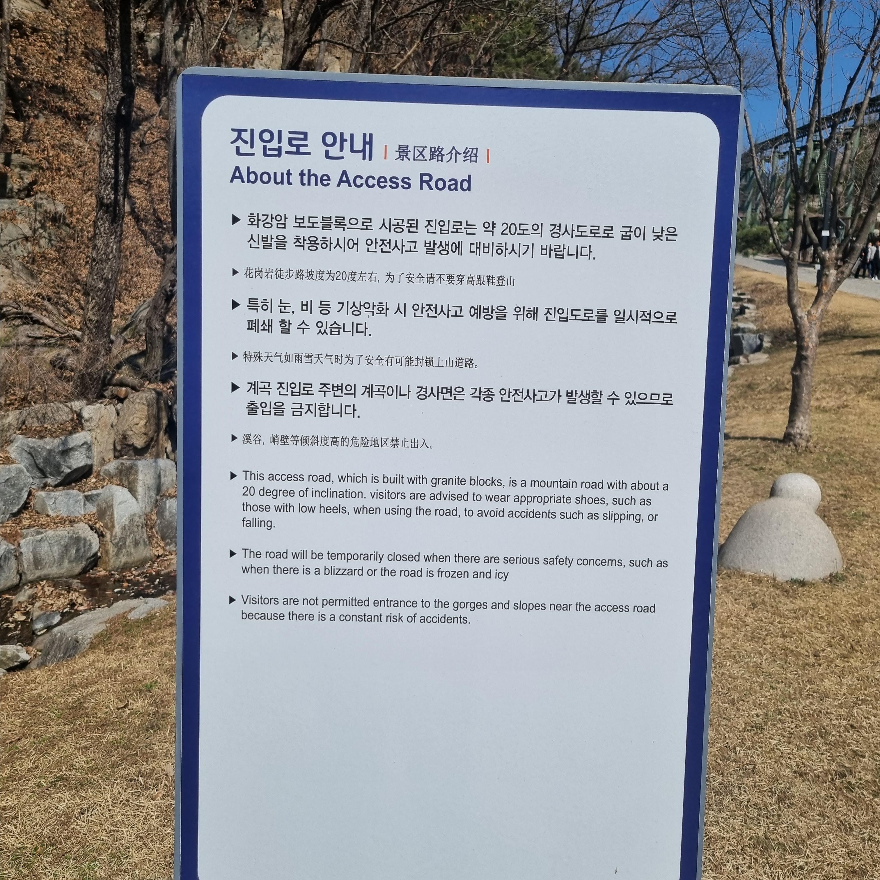 힐링숲 산책로 진입로