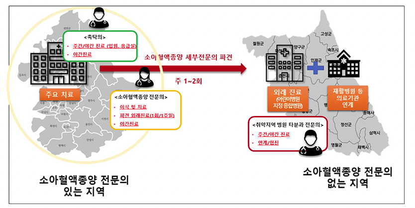 전국 5개 권역 소아암 거점 병원 설립