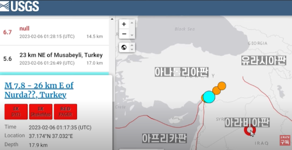터키-규모-7급-대지진-지질구조-설명-사진