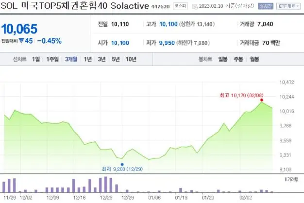 SOL미국TOP5채권혼합40Solactive