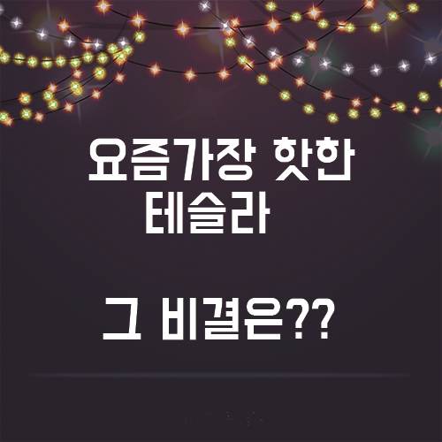  벤츠 넘어선 테슬라, 요즘 가장 핫한 그 비결은?