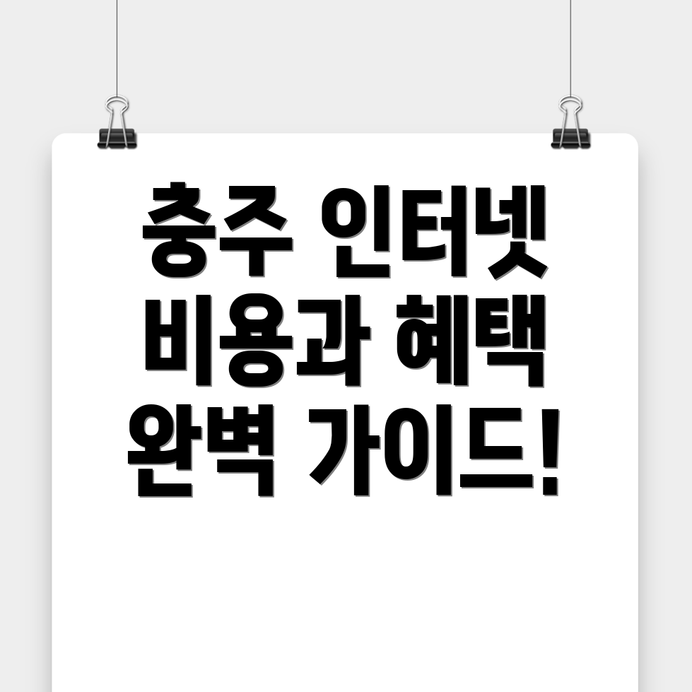 충주시 금릉동 인터넷 가입