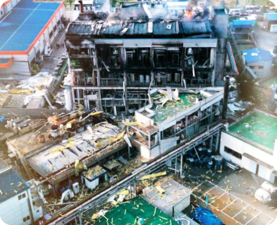  경기도 화성, 제약회사 공장 폭발 사고 : 1명 사망,15명 부상