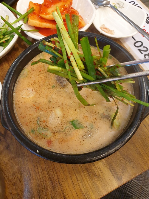 백암-순대국-부추