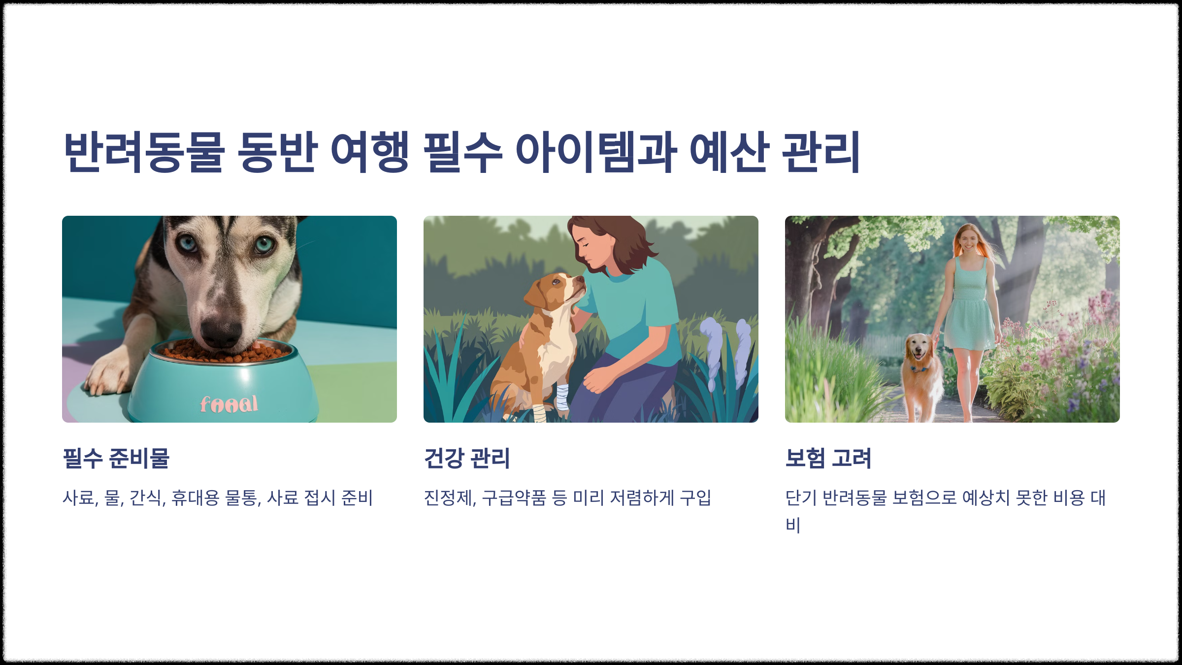 반려동물 동반 여행 필수 아이템과 예산 관리