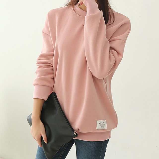 데일리앤 루즈핏 무지 여성 맨투맨 스위티