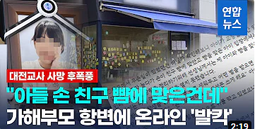 대전 초등학교 교사 사망 사건 보도6