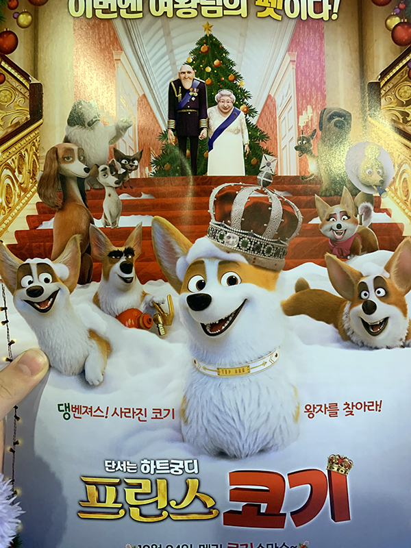  프린스 코기, 크리스마스와 연말 분위기를 느끼기에는 영화가 최고다.