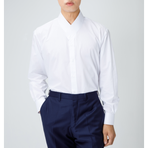 몰 기로에 면 깃셔츠