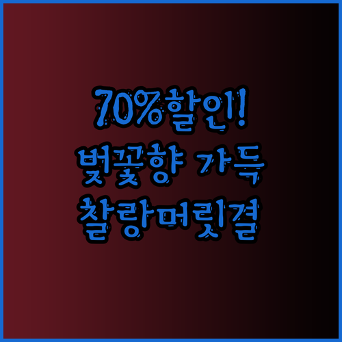오가니스트 체리블라썸 샴푸 70%할인
