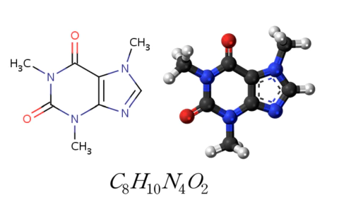 카페인 화학식과 구조
