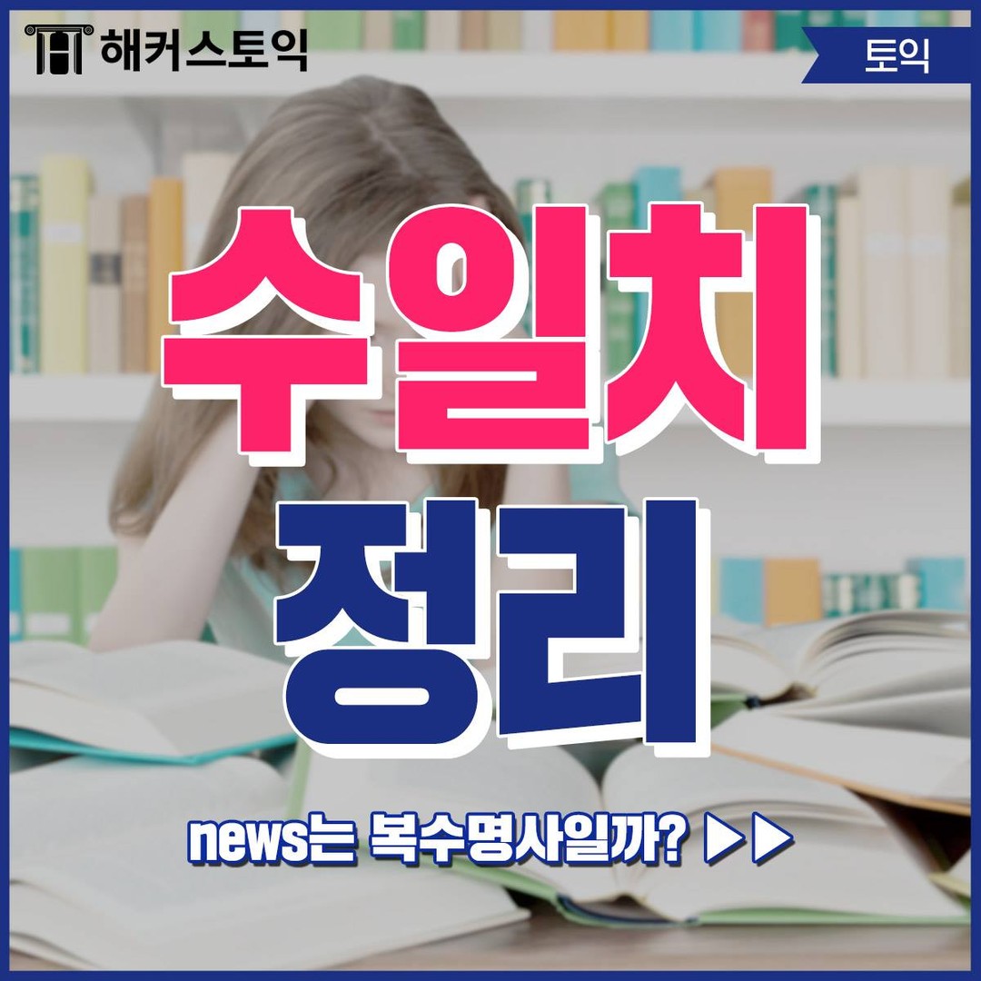 수일치 정리!