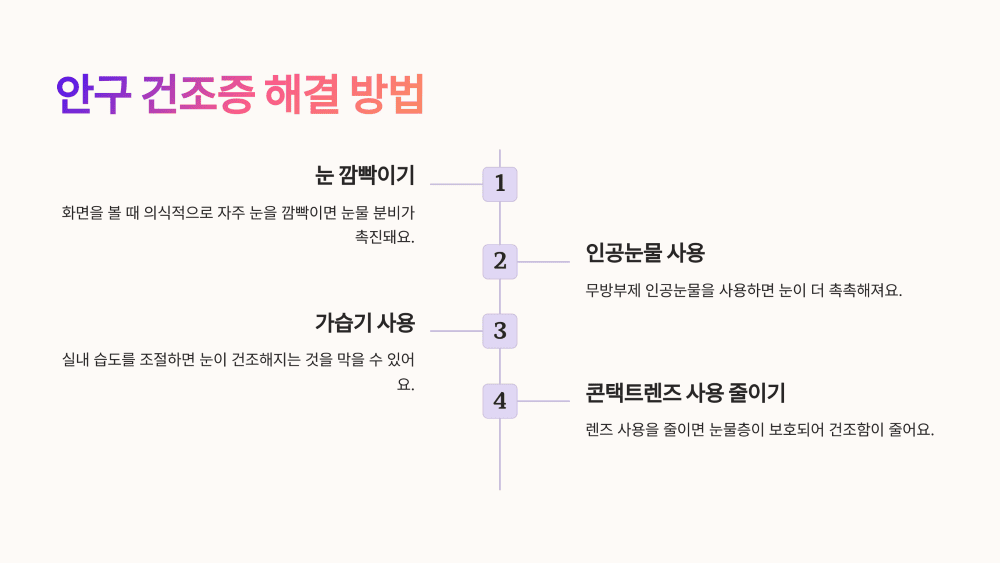 안구 건조증 해결 방법