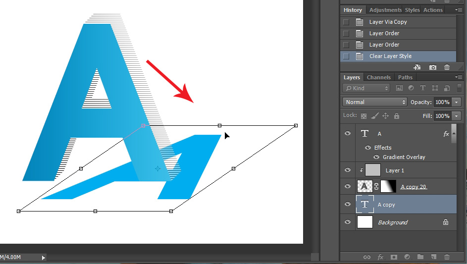 포토샵 모양 변형