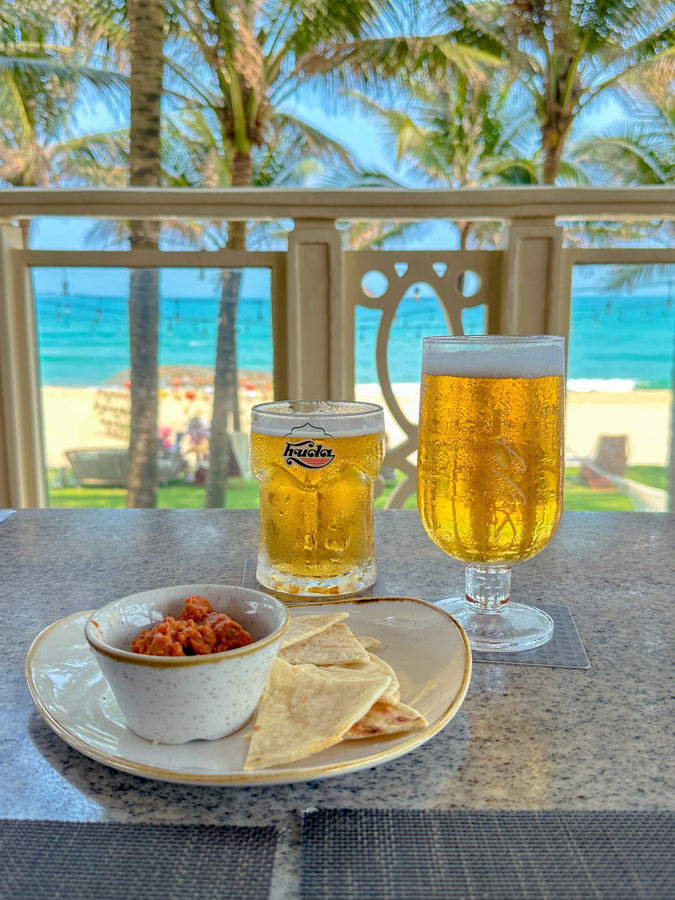 쉐라톤 그랜드 다낭 리조트 La Plage 레스토랑 맥주