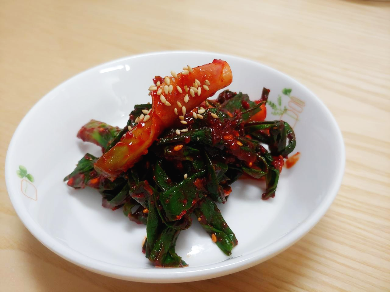  봄 계절 밥상 3번째 요리, 풋 마늘 무침.