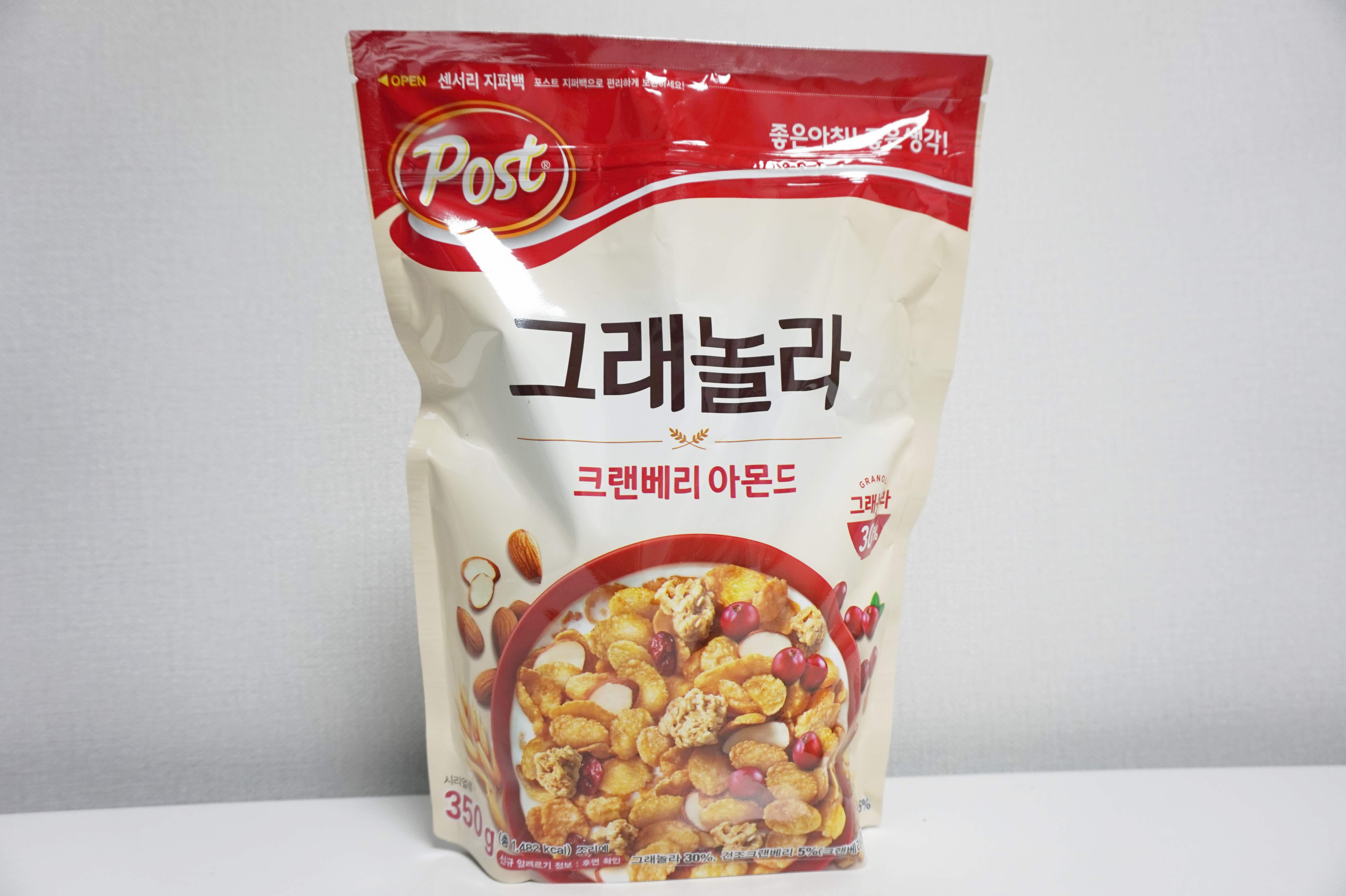  간단한 한끼 해결! 포스트 그래놀라 크린베리 아몬드