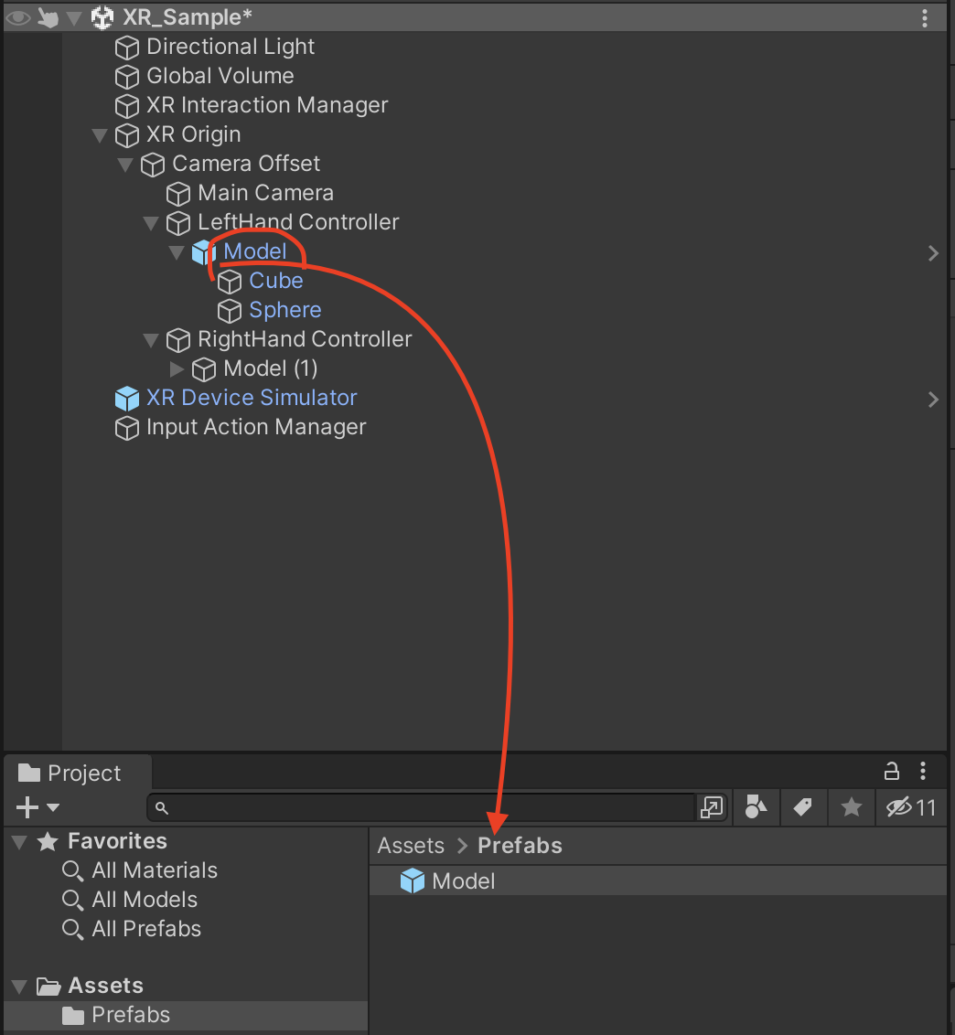  [Unity 3D/VR] XR Interaction Toolkit 커스텀 컨트롤러 모델링