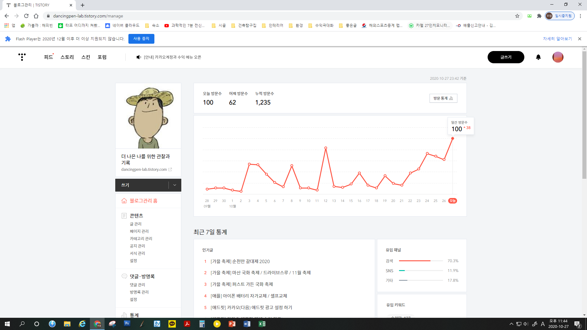  [티스토리 블로그] 브랜딩과 수익 사이 어딘가.