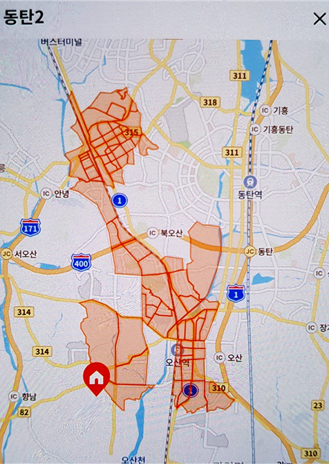 동탄2캠프 배송지역 이미지2