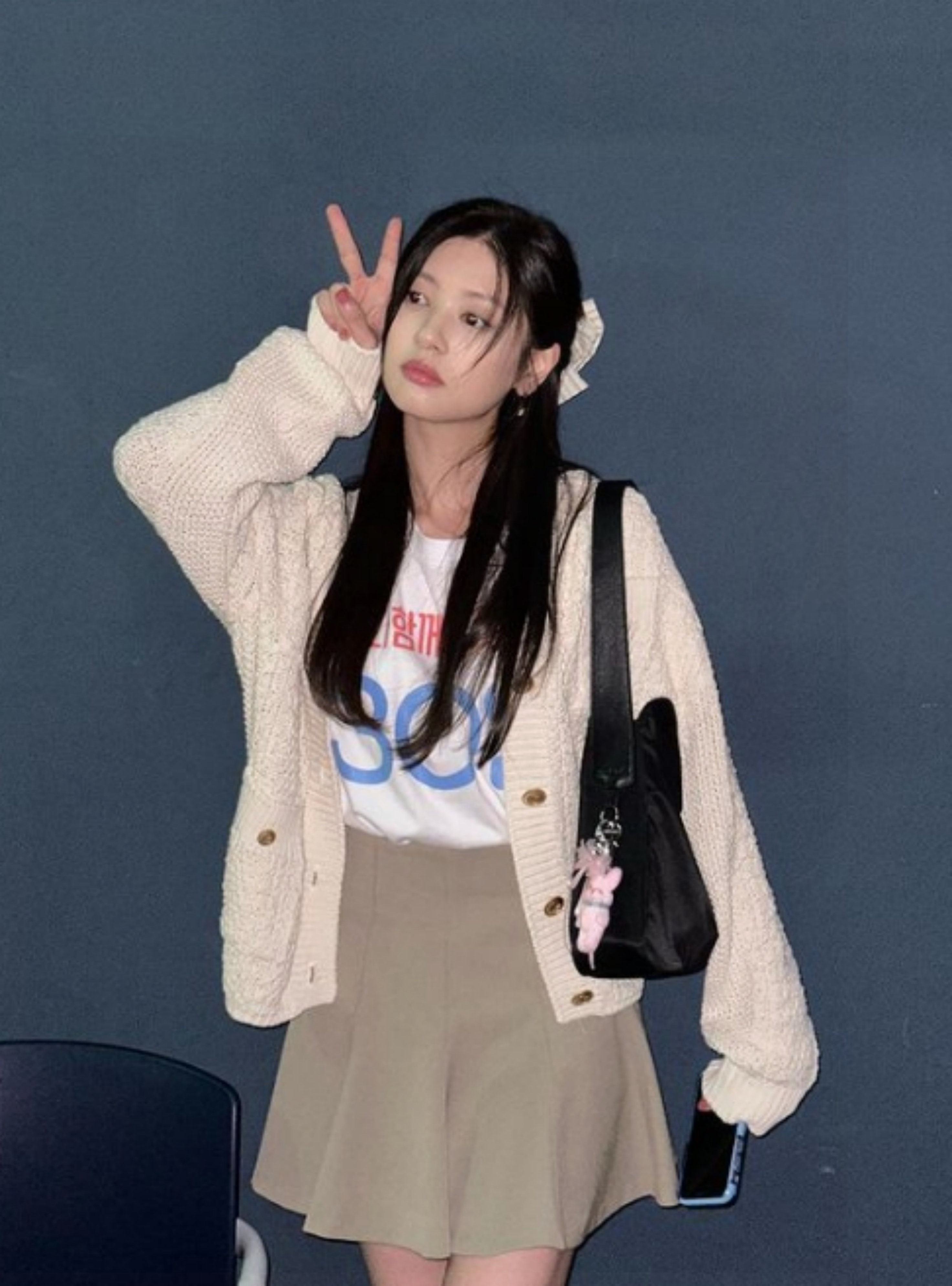  정소민 청순한 여배우 소탈한 캠퍼스 룩 패션 비주얼 어쩔꺼야